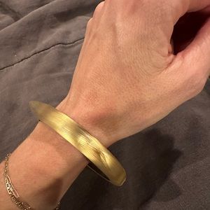 Gold Alexis bittar bangle lucite
